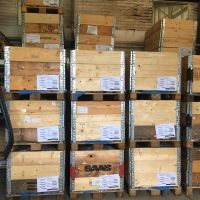crates of recovered V-belts